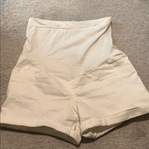 Maternity white shorts LIKE NEW